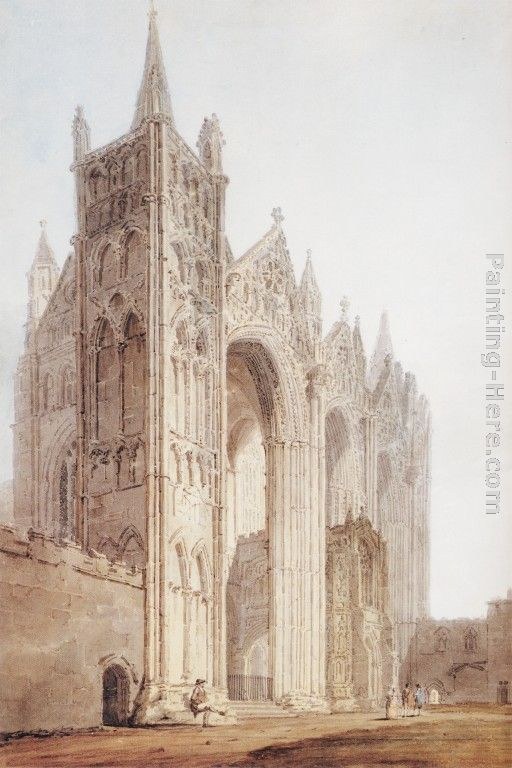 Thomas Girtin The West Front of Peterborough Cathedral